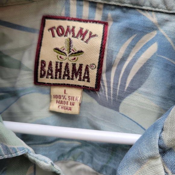 Tommy Bahama 100% silk button up Hawaiian tropical shirt large - Picture 6 of 7